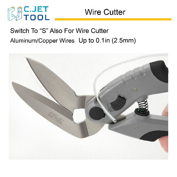 C.JET TOOL 10" Heavy Duty Scissors Multipurpose, Scissors for Carpet, Cardboard and Recycle (Black)