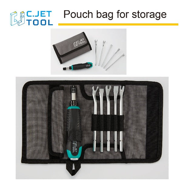 C.JET TOOL 5 Pack Tack Lifter, Nail Puller, Upholstery Staple Remover, Rivet Removal Tool, Tack Puller, Screwdriver for Furniture