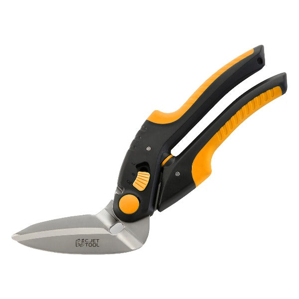 C.JET TOOL 10" Heavy Duty Scissors Multipurpose, Scissors for Carpet, Cardboard and Recycle (Orange)