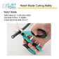 C.JET TOOL 7" Stainless Professional Electrician Scissors Multi-Grip Design Aluminium Copper Soft Cable
