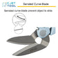 C.JET TOOL 8" Heavy Duty Scissors, Industrial Scissors, Multipurpose, Scissors for Carpet, Cardboard and Recycle, Professional Soft Grip Stainless Steel (Blue)