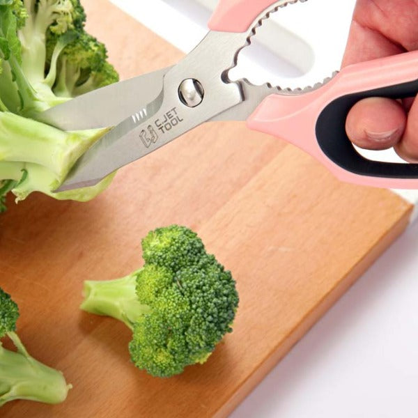 Food Scissors & Knife With Built-In Cutting Board - Kitchintelligence