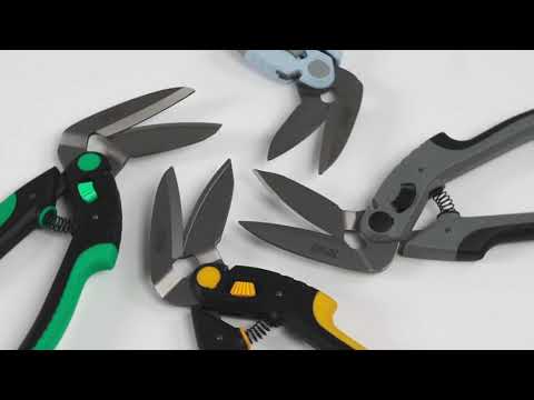 C.JET Tool 10 Heavy Duty Scissors, Industrial Scissors, Multipurpose, Scissors for Carpet, Cardboard and Recycle, Professional Soft Grip Stainless St