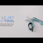 C.JET TOOL 8" Stainless Angle Type Electrician Scissors Heavy Duty Professional for Aluminium Copper Soft Cable
